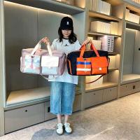 Bolsas de lona de viaje impermeables con separación de bolsillo seco y húmedo de gran capacidad personalizadas con compartimento para zapatos - details 27