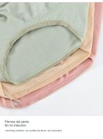 Pantis de Maternidad de Algodón de Cintura Alta Soporte Abdominal, Color Sólido, Transpirable para Mujeres Embarazadas Estilo BRIEF, Acolchado en Nylon, Retirable - details 14