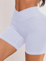 V Cross Cintura Yoga para Mujer Sensación Desnuda Entrenamiento 3.5 Running Fiess Pantalones Cortos Deportivos - details 19