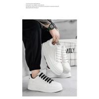 Zapatos De Los Hombres Nuevos Transpirables Pequeños Zapatos Blancos Masculinos Estudiantes Versátil Plataforma Zapatos Deportivos Casual Zapatos De Junta - details 2
