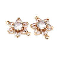 Colgantes de Encanto de Margarita de Brass de 18K Oro 4PCS Diamante Falo Joyería de Moda China - details 11