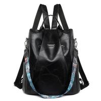 Mochila de Cuero Suave Casual para Mujeres Impermeable, Resistente al Desgaste, Antirrobo con Patrones de Parche Bolsa de Hombro Grande con Lining de Dacron - details 5
