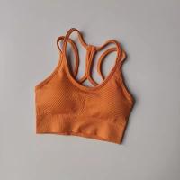 Sujetador deportivo transpirable para mujer, Tops deportivos a prueba de golpes, Top corto para gimnasio, sujetadores deportivos de realce, Top de entrenamiento para gimnasio, sujetador de Yoga sin costuras - details 2