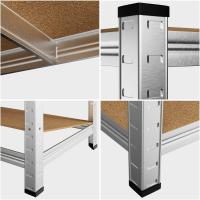 2X Estanterías Almacenaje Metálicas Cargas Pesadas 1750Kg 180x90x40cm Más Altas Rojas - details 17