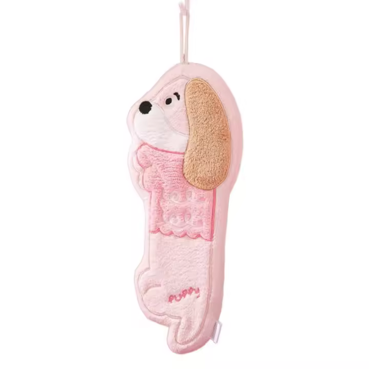 Toalla de mano con forma de perro salchicha de secado rápido, toalla de limpieza absorbente más gruesa, paños de cocina colgantes reutilizables para Baño - 1