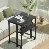 Escritorio Plegable Pequeño Estante de Almacenamiento con Ruedas Montaje Fácil - details 31