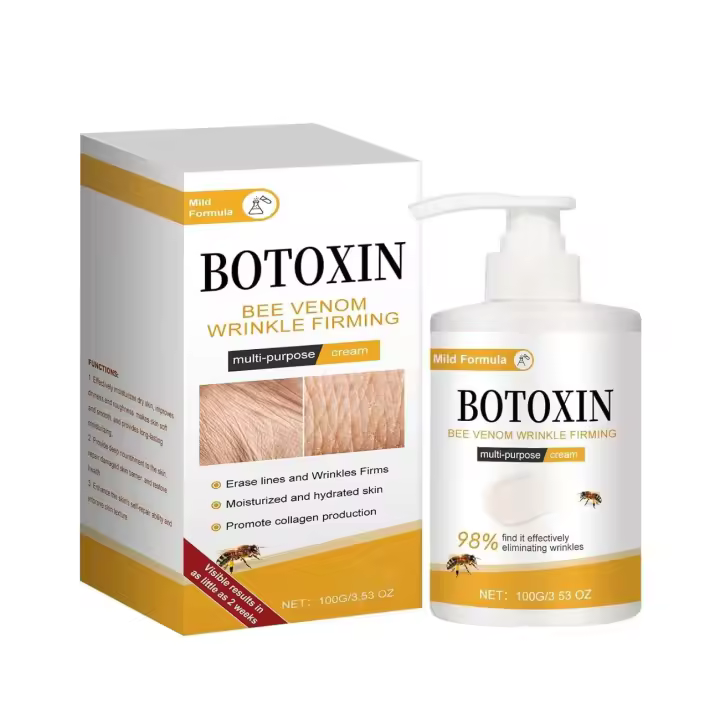 Crema reafirmante multiusos para eliminar arrugas con veneno de abeja, crema hidratante y reafirmante, crema para el tratamiento de la piel antienvejecimiento - 1
