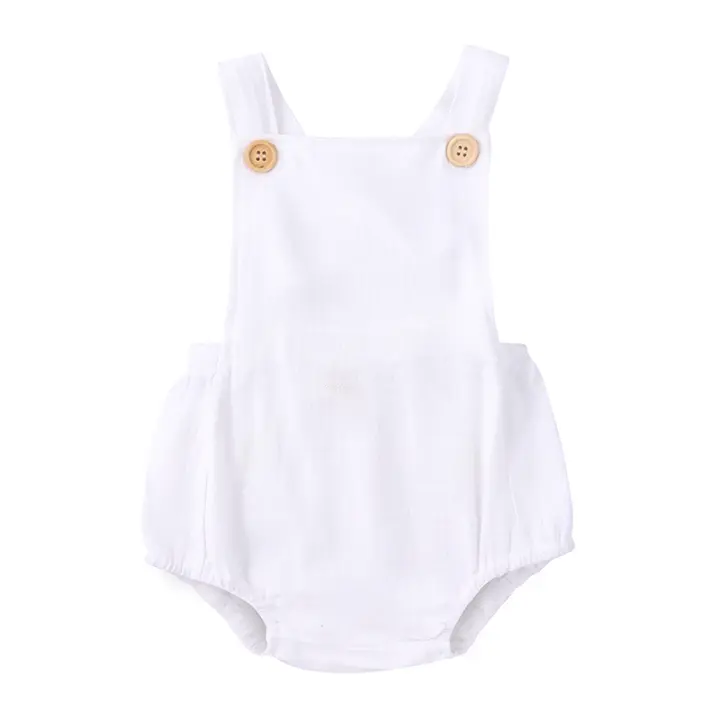 Essentials, Mameluco sin Mangas para Niños pequeños, mono lyso with Cuello Halter, Monos de Algodón para recién nacidos, Monos, Ropa, Vestidos - 1