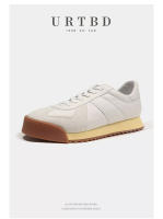 Zapatos blancos de cuero de alta gama de cuero de vaca que aumenta la tendencia de la plataforma zapatos de los hombres - details 21