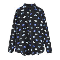 TRAFZA Conjunto de 2 piezas para mujer, camisa holgada con estampado de solapa, falda para vacaciones en la playa, moda de primavera 2024 - details 3