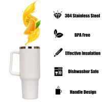 Taza de Viaje de 1182 ml 40oz con asa y Pajita, Termo para café frío y Caliente, Capacidad - details 11