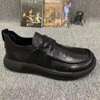 Zapatos nuevos de cuero genuino, estilo británico, antideslizantes, con suela gruesa y versátiles a la moda. - details 5