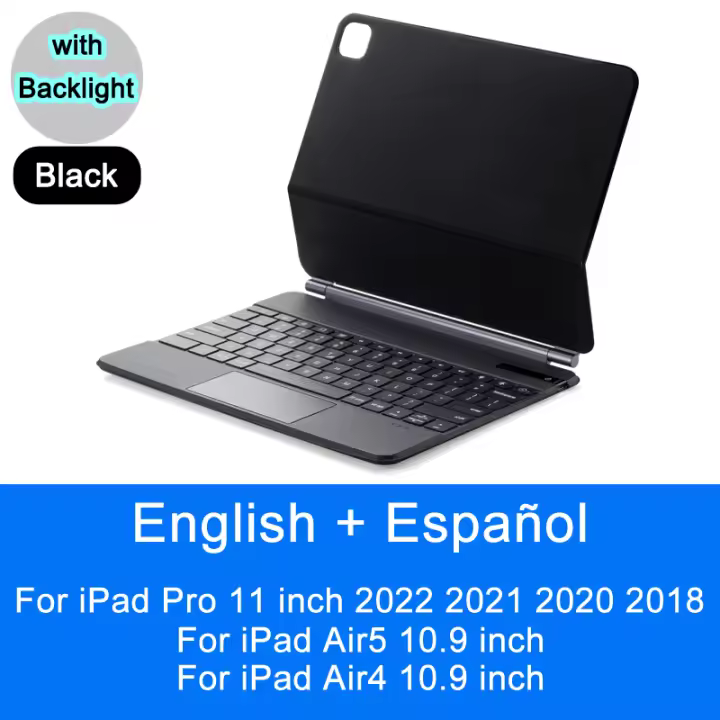 Teclado Mágico Bluetooth para iPad Pro 11 12.9 10th 2022 2021 2020 2018 Air 5 4 10.9 Estilo Contemporáneo con Retroiluminación USB-C Certificación CE FCC ROHS - 1