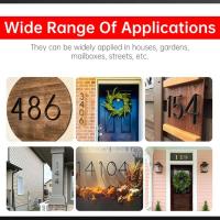 Números de Casa Ating Creative Modernes 125mm Seldados de Latón para Puerta y Caja de Correo al Aire Libre Decoración del Hogar Mejorada - details 3