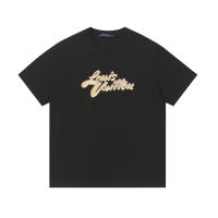 Las mejores camisas casuales básicas de moda de verano, camisetas holgadas de algodón puro para hombres y nuevas camisas de manga corta para parejas con estampados de logotipos en la parte delantera. - details 0