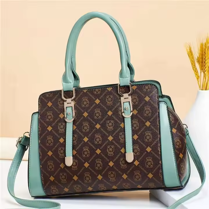 Bolso casual simple estampado para mujer con bolso cruzado de gran capacidad. - 1