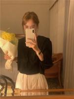 Blusa de verano para mujer, camisa de primavera, blusa para mujer, Blusas largas de gasa, informales, elegantes, Vintage, de manga larga, holgada de gran tamaño, blanca - details 33