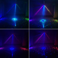 Luz de Efecto de DJ ESHINY Proyector de 180 Patrones de Láser RGB para Escenario y Barra de Baile Sistema de Luces de Fiesta DMX512 G14N6 - details 1