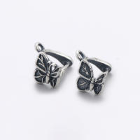 Colgante de Mariposa de Plata S925 Vintage Botón de Jade para Hombres y Mujeres Joyería de Pulseras - details 0