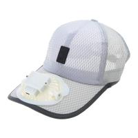 K Gorra de béisbol con protección solar para adultos, mini ventilador de refrigeración recargable por USB, malla transpirable, gorra de camionero estable para pescar, - details 6