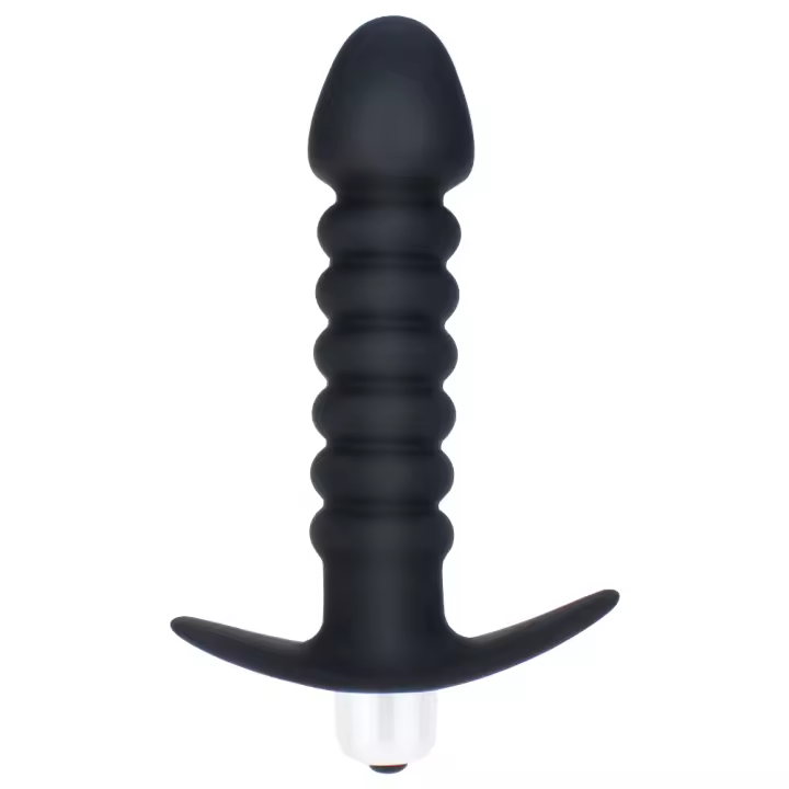 Vibrador Anal de silicona para hombres y mujeres, juguete sexual de bala impermeable, con cuentas, una velocidad, juego de próstata - 1