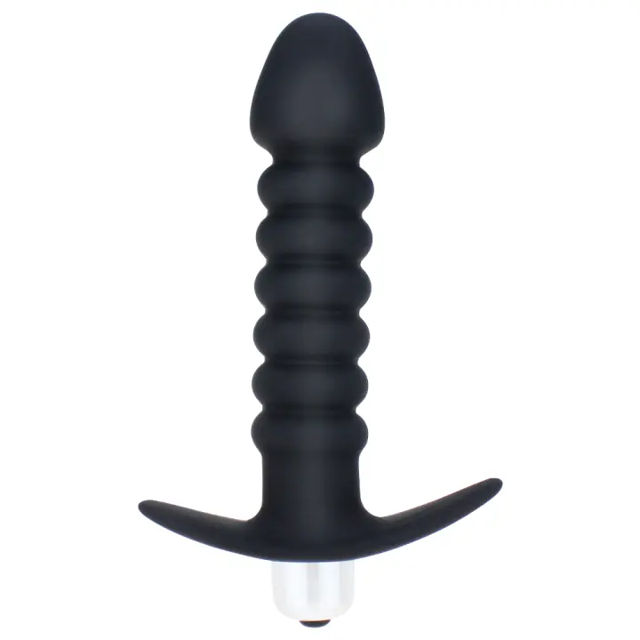 Vibrador Anal de silicona para hombres y mujeres, juguete sexual de bala impermeable, con cuentas, una velocidad, juego de próstata - 1