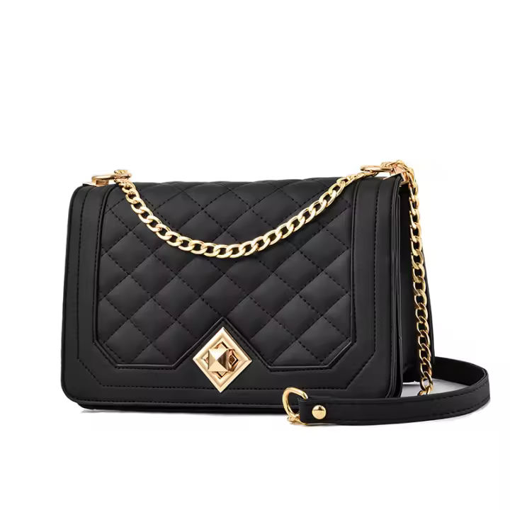 Bolso Bandolera Cadena Cruzado Bolso de Cuero PU Bolsos Mano - 1