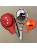 Juego de raqueta de tenis para niños y jóvenes, raqueta de tenis para adultos de aleación de aluminio para entrenamiento principiante para estudiantes universitarios - details 19