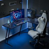 Mesa de Juego en Forma de L 130x130cm Soporte para Monitor Soporte para Auriculares - details 14
