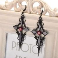 Pendientes góticos con forma de murciélago negro de circonio, adecuados tanto para hombres como para mujeres, joyería de hip-hop punk rock moderna y personalizada - details 5