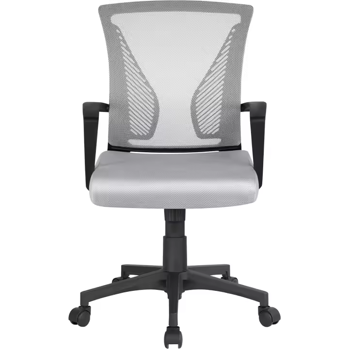 Despacho para Trabajo Silla Malla Altura Ajustable Silla Erogonomica Giratoria Gris - 1
