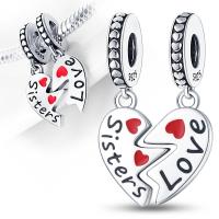 Abalorio colgante de Plata de Ley 925, Pulsera Original para la fabricación de joyas, regalo del Día de San Valentín - details 7