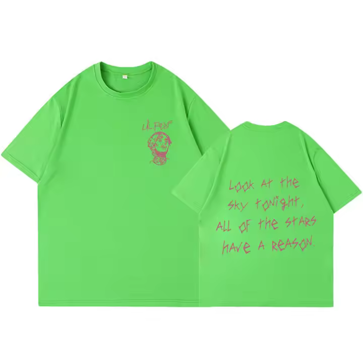 Moda para hombres y mujeres hip-hop camiseta de manga corta de algodón casual - 1