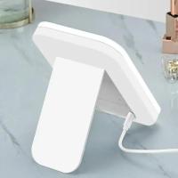 Espejo de maquillaje LED con atenuación de tres colores: tocador de escritorio portátil con espejo pequeño ligero, compacto y práctico - details 4