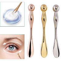 Herramienta de Cuidado Facial Barra de Masaje de Cara de Metal Anti Arrugas Aplicador de Crema para los Ojos Mezclador de Mascaras Spatula y Escoop - details 0