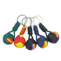 Llavero De Bolso De Paracaídas Militar Hecho De Hilo Tejido Monos Montañoso Lanyard Para Supervivencia Al Aire Libre Joyería De Metal Estilo Trendy Compatible Con Todas - details 5