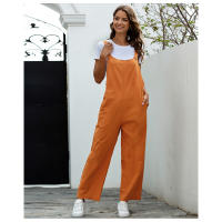 Ropa de mujer europea y americana Retro Casual pantalones de tirantes largos - details 3