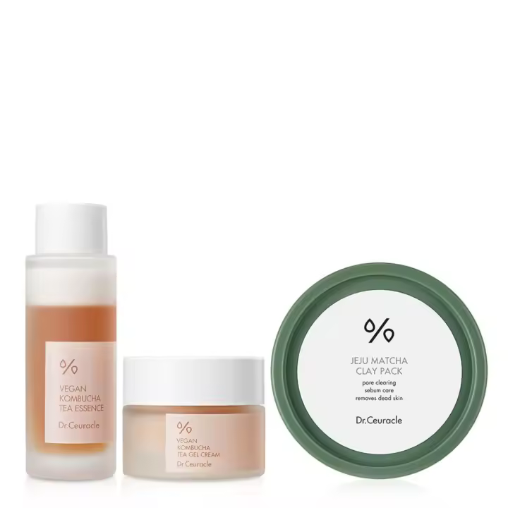 Paquete exclusivo Dr.Ceuracle X: juego inicial de té vegano Kombucha + paquete de arcilla Matcha de la isla de Jeju - 1