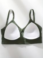 5 Sujetadores Sin Aros De Canalé Sólido, Sujetador Íntimo Elástico Cómodo Y Transpirable, Lencería Y Ropa Interior Para Mujer - details 3
