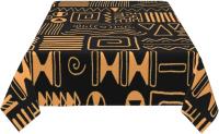 Decoración de mesa de comedor de cocina rectangular con patrón étnico africano, mantel impermeable lavable, decoraciones para fiestas navideñas - details 5