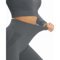 -Leggings de yoga sin costuras para mujer, leggings de gimnasio, ropa deportiva de entrenamiento, pantalones de cintura alta - details 16