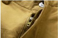 Pantalones cortos cargo de algodón con múltiples bolsillos para hombre - details 1