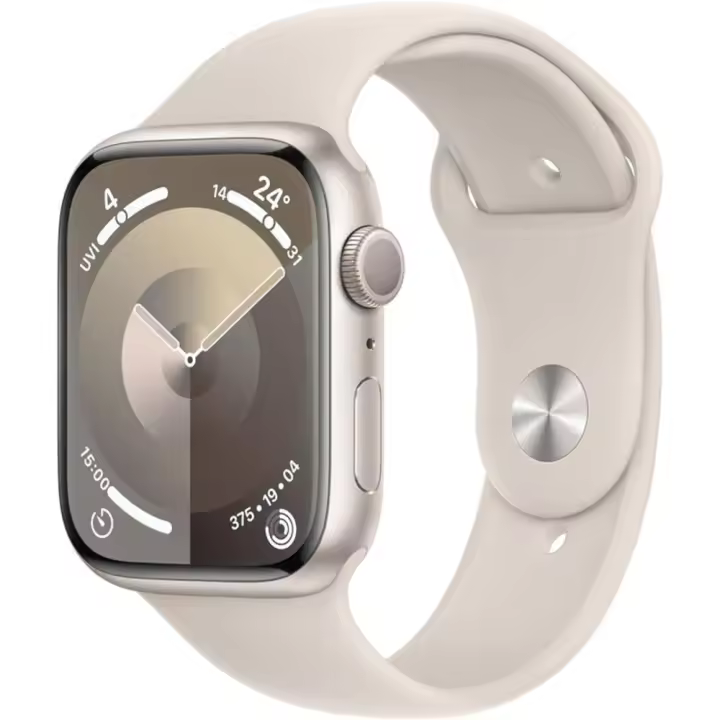 Apple Watch Series 9 GPS 45mm AC Aluminio con Correa Deportiva Estrella Blanca M/L - 1