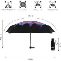 Paraguas Compacto y Ligero Diseño Mini para Viajes Parasol Portátil para Lluvia y Sol - details 38