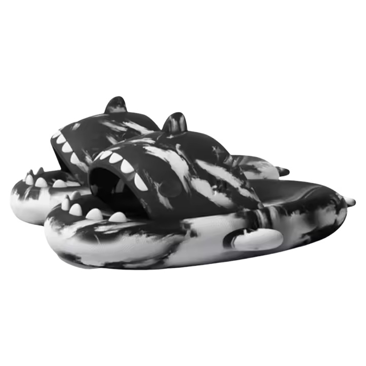 Chanclas de verano con plataforma gruesa y suela de tiburón para parejas - 1