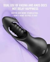 Embalaje privado SEXY Hollow Anal Plug Vibrador Potente Buttplug Expansión adaptable Contracción Próstata Vagina Estimulación del punto G Juguete sexual para - details 9