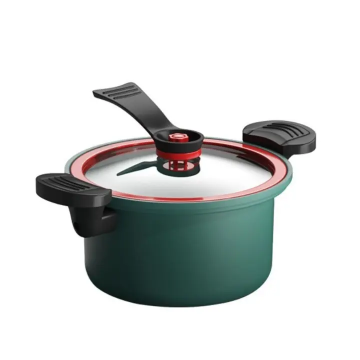 Olla a presión para estofado, utensilios de cocina antiadherentes, arrocera, utensilios de cocina, olla para sopa y carne, Cocina de Inducción, estufa de Gas, 3,5 l - 1