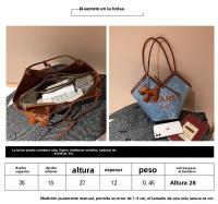 Bolso de mano de nuevo estilo para mujer, bolso de hombro de gran capacidad, bolso de viaje vaquero versátil para otoño e invierno - details 1