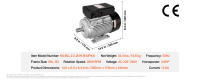 Motor eléctrico SucceBuy, motor de compresor de aire monofásico, rotación CW/CCW para maquinaria agrícola y equipos generales - details 8