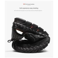 Sandalias de cuero para hombre, zapatos informales antideslizantes, cómodos, transpirables, para playa, talla grande 38-48 - details 9